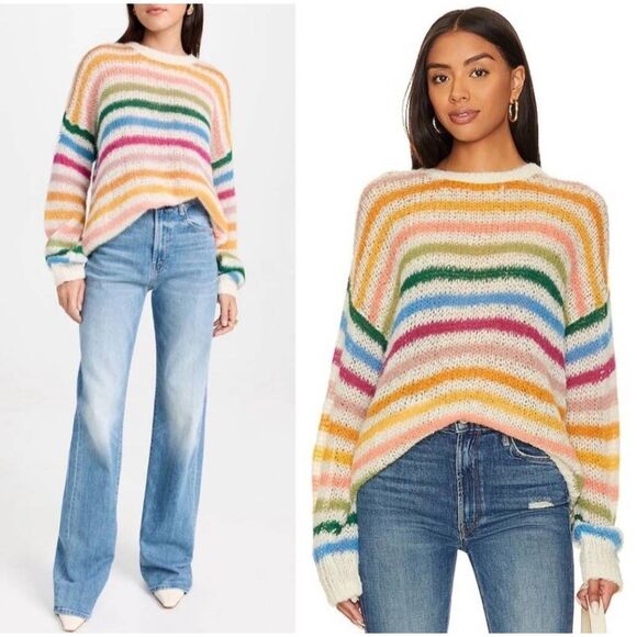 MOTHER The Biggie Jumper Sweater.Pocket Full of Rainbows. Size Small. - Picture 1 of 7